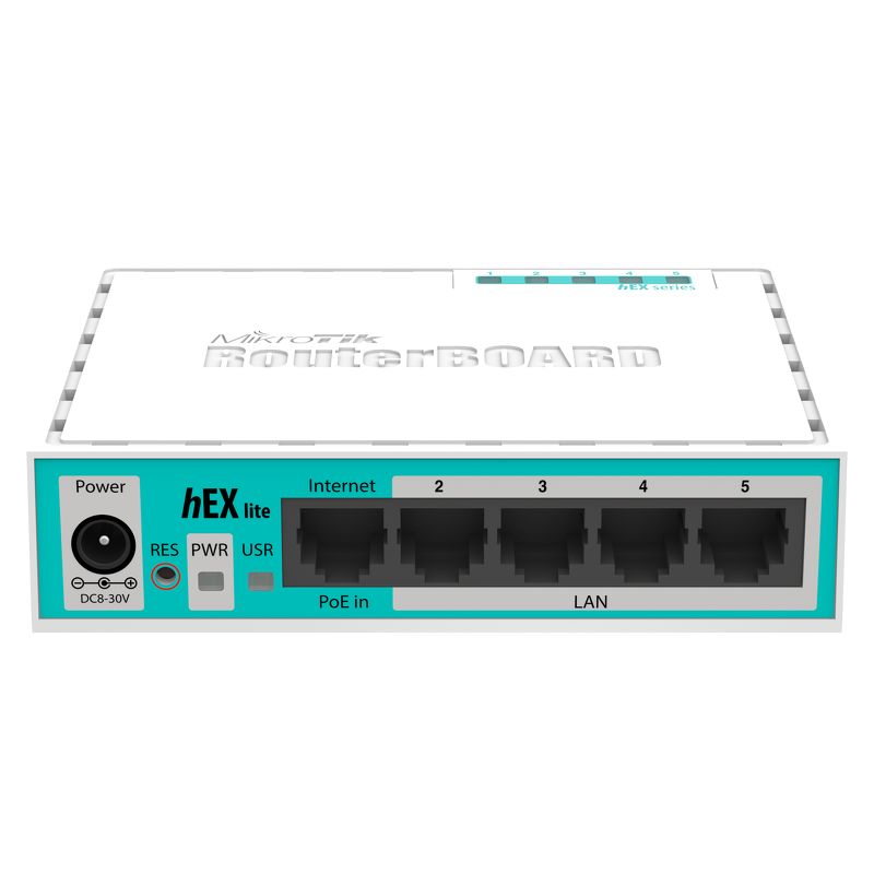 WFMKRB750R2-MikroTik RB750r2 - MikroTik hEX Lite 5 port L4 Soho Router