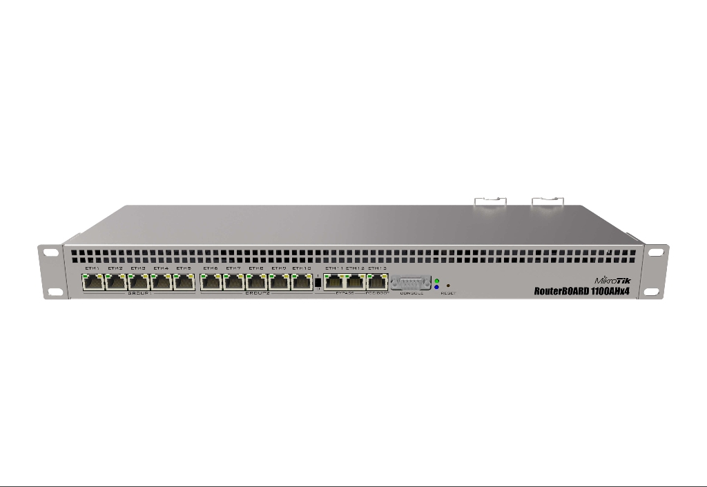 -MikroTik RB1100AHx4 13 Port Gigabit Firewall Router
