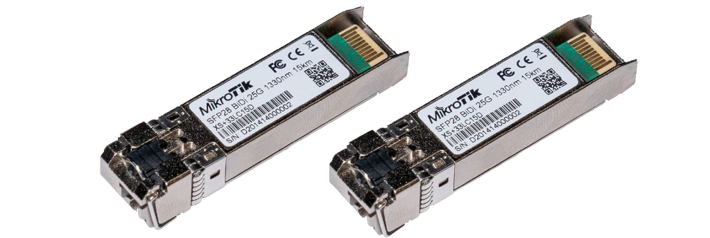 -Mikrotik XS+2733LC15D 15KM 25G SFP28 Fiber Modül Bi-Directional LC