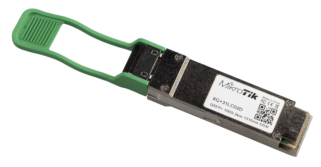 -Mikrotik XQ+31LC02D 100GBIT QSFP28 SM Fiber Modül, 2km Menzil, CWDM4