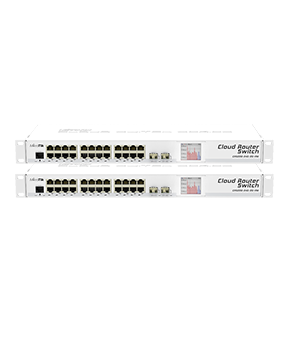 Mikrotik WFMKCRS226-24G-2S+RM MikroTik CRS226-24G-2S+RM - 24 Port 2SFP+ Gigabit Yönetilebilir Router Switch ürün görseli 2 - wifidepo