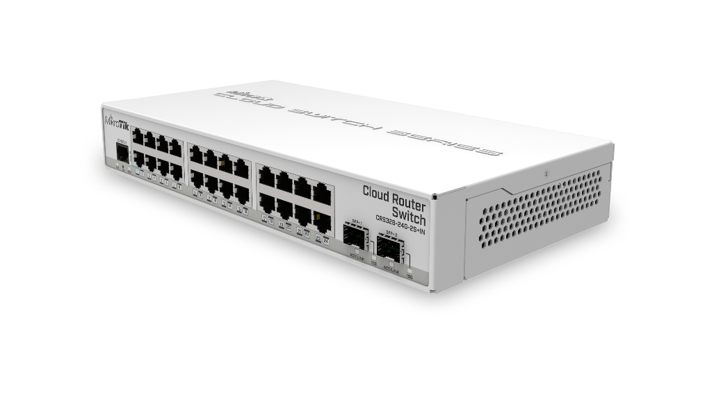 -Mikrotik CRS326-24G-2S+IN 24 Port Gigabit + 2 Port 10G SFP+ Masaüstü Yönetilebilir Switch