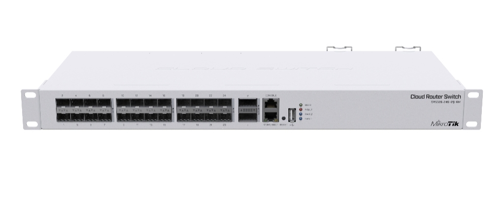 CRS326-24S+2Q+RM-MikroTik CRS326-24S+2Q+RM 24 Port SFP+ 2QSFP Omurga Switch