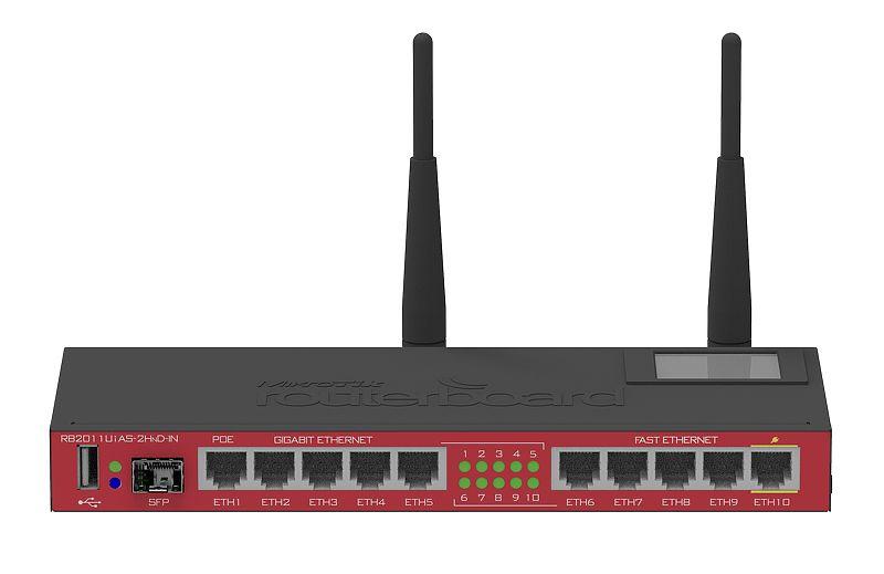 RB2011UiAS-2HnD-IN-Mikrotik RB2011UiAS-2HnD-IN +SFP Router Firewall AP 