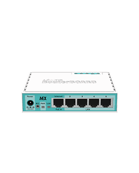 -MikroTik RB750Gr3 - MikroTik hEX 5 Port Gigabit Firewall Router
