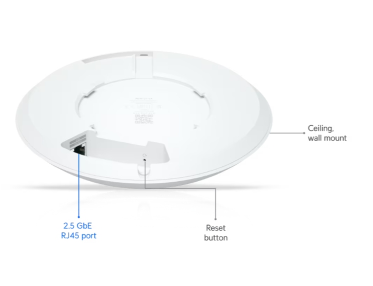 U7-LR-UBNT UniFi  U7-LR U7 Long-Range WiFi 7 AP | 2.5GbE Ethernet Portu | 300+ Cihaz Desteği