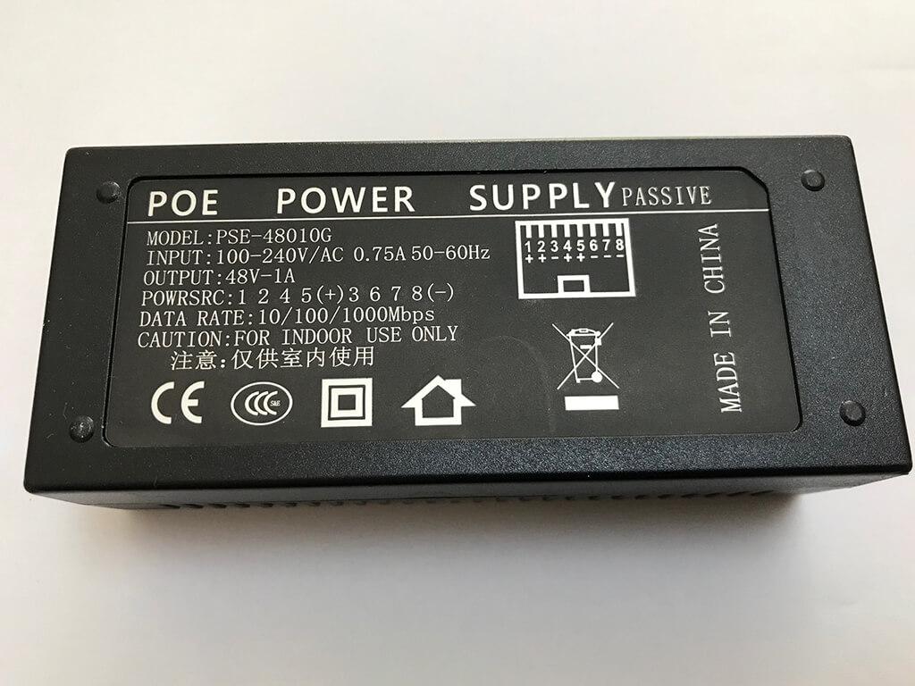 WifiDepo WD48V1APOE Wifidepo OEM Gigabit 48 Volt 1 Amper POE Adaptör (Mikrotik ve UBNT POE-48-24W-G ile uyumlu) ürün görseli 1 - wifidepo