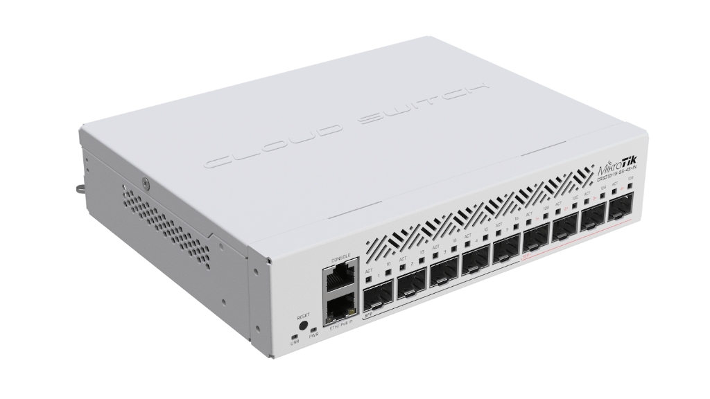CRS310-1G-5S-4S+IN-Mikrotik CRS310-1G-5S-4S+IN 4× 10G SFP+, 5× 1G SFP Switch