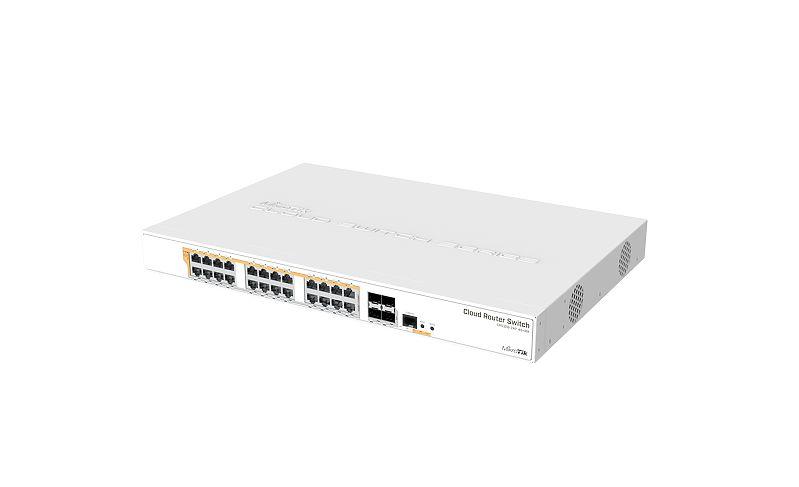 -MikroTik CRS328-24P-4S+RM with RouterOS L5 Firewall Router Switch