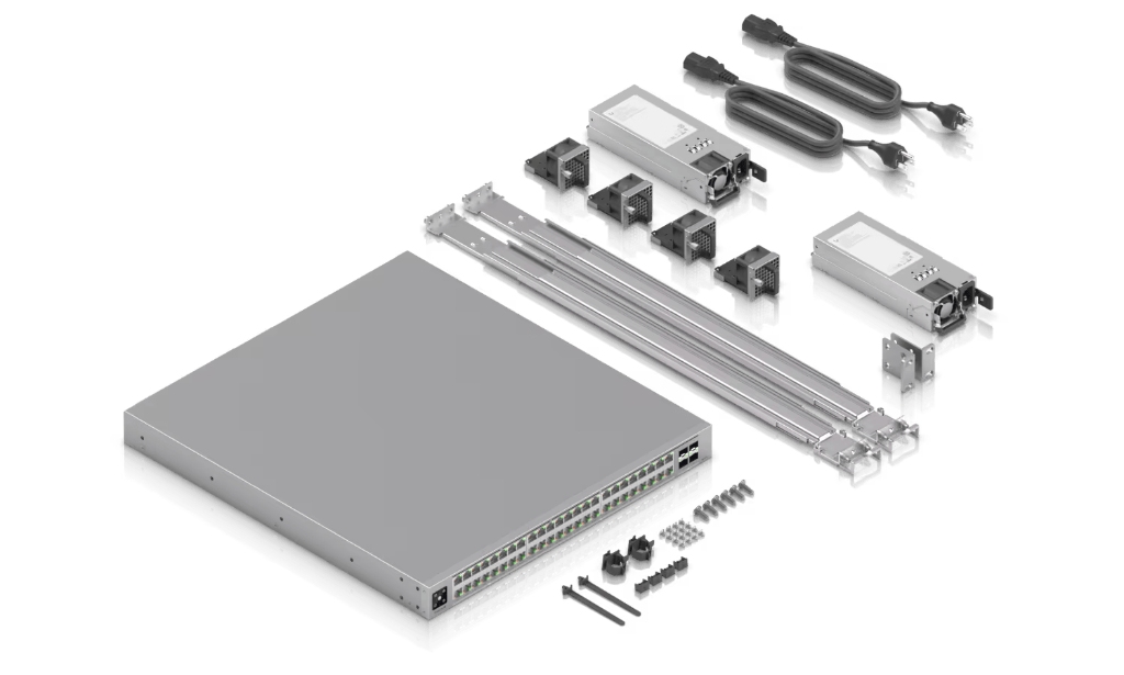 UBNT ECS-48-PoE 2150W UBNT UniFi Enterprise Campus 48 PoE Switch (ECS-48-PoE 2150W) - 48 Port PoE+++ Destekli, 25G Uplink’li Layer 3 Kurumsal Kampüs Switch ürün görseli 5 - wifidepo