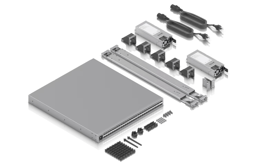 UBNT ECS-Aggregation UBNT UniFi Enterprise Campus Aggregation Switch (ECS-Aggregation) – 48 Port 25G SFP28, 6 Port 100G QSFP28 ve MC-LAG Destekli 1.8 Tbps Layer 3 Aggregation Switch ürün görseli 4 - wifidepo