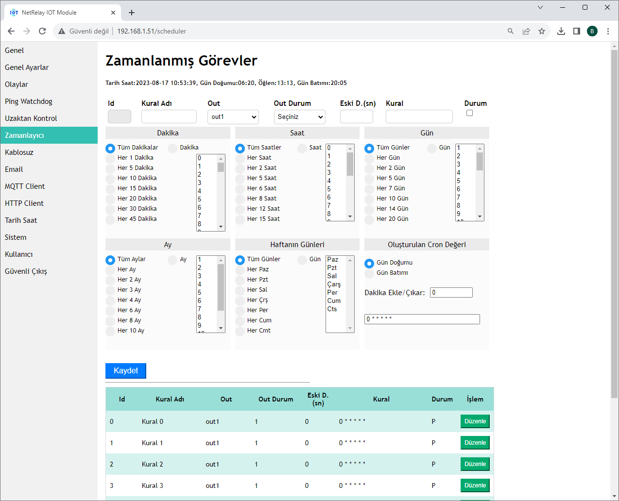 NetRelay NR003 NetRelay IoT 4 Röle, 4Input PoE + Ethernet + Wi-Fi LAN Relay Akıllı Otomasyon Kartı Adaptörsüz ürün görseli 18 - wifidepo