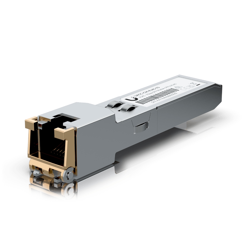 -UBNT UACC-CM-RJ45-1G SFP to RJ45 Adaptör (1G) - Ubiquiti Networks RJ45 Gigabit Hız SFP Adaptörü