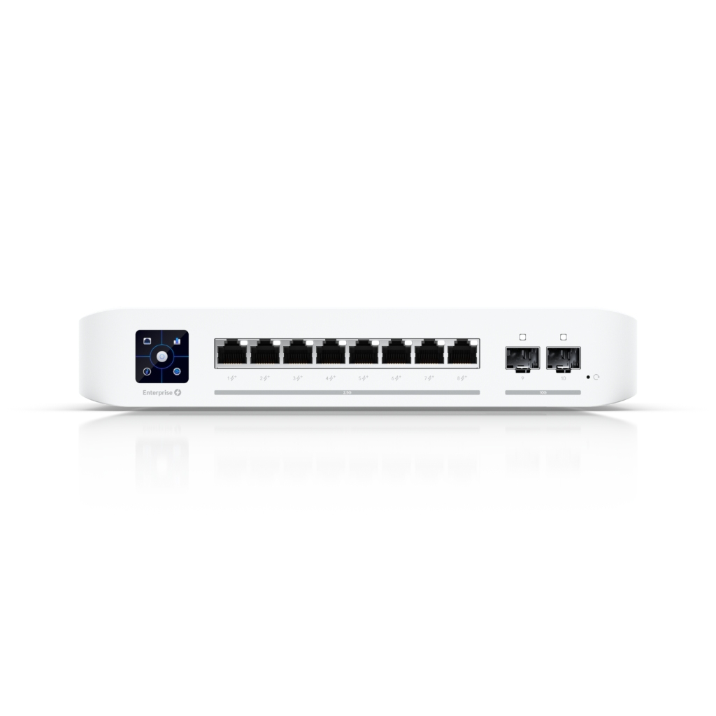 USW-Enterprise-8-PoE-EU-UBNT UniFi USW-Enterprise-8-PoE-EU 8 Port PoE+ 2.5G Yönetilebilir Switch