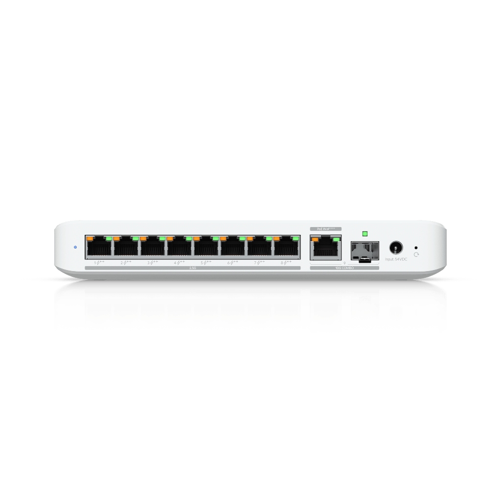 UBNT USW-Flex-2.5G-8-PoE UBNT UniFi Flex 2.5G PoE Switch | USW-Flex-2.5G-8-PoE | 8 Port 2.5GbE PoE++, 10G Combo Uplink Switch ürün görseli 2 - wifidepo