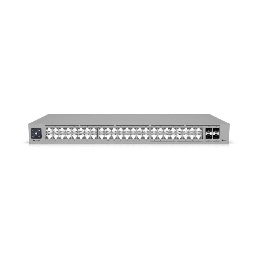 UBNT USW-Pro-Max-48 UBNT UniFi Switch Pro Max 48 (USW-Pro-Max-48) | Etherlighting™, 2.5GbE, 10G SFP+ Katman 3 Anahtar ürün görseli 2 - wifidepo
